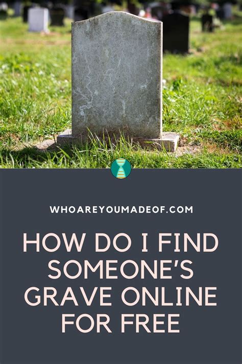 how to find someone's grave