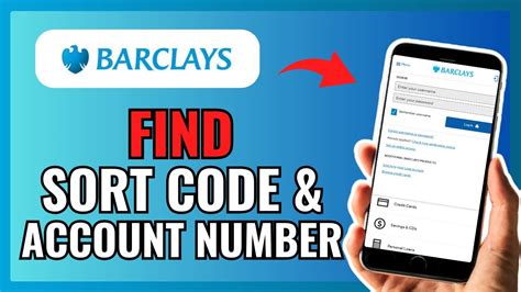 how to find sort code on barclays app