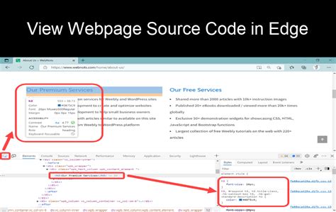how to find source code of a website in mobile