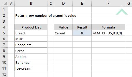 how to find specific value in excel table