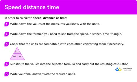 how to find speed using time and distance