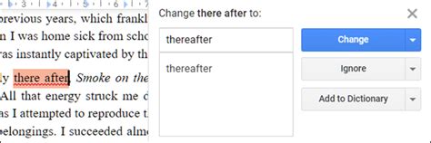 how to find spelling mistakes in google docs