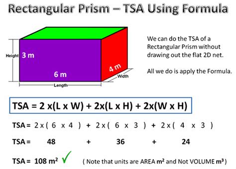 how to find surface area of a rectangular prism using a net