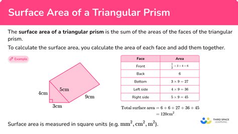 how to find surface area of a triangular prism with only 3 numbers