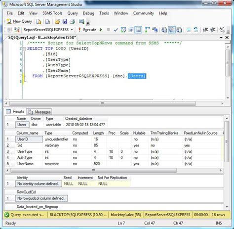How To Find Table Details In Sql Server