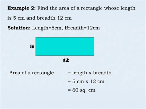 How To Find The Area Of A Rectangle With Length And Breadth