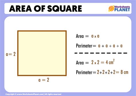 How To Find The Area Of A Square Example