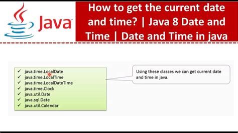 How To Find The Current Time In Java