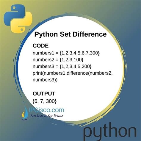 how to find the difference of two sets in python