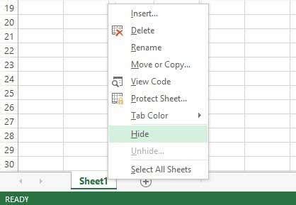 How To Find The Hide Sheet In Excel