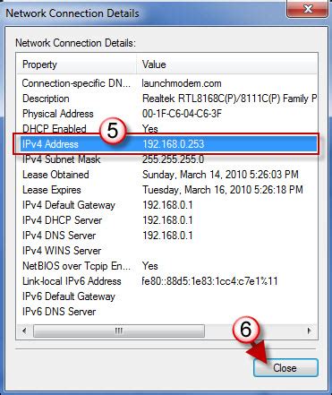 how to find the ip address in windows 7