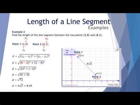 how to find the length of a segment between two points