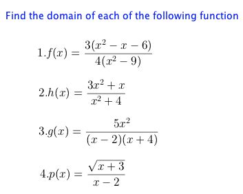 how to find the mathematical domain of a function