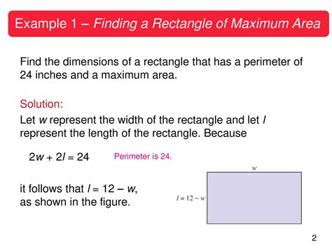 How To Find The Maximum Area Of A Rectangle With 3 Sides