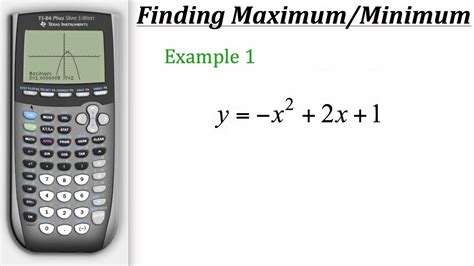 how to find the maximum value of a function calculator