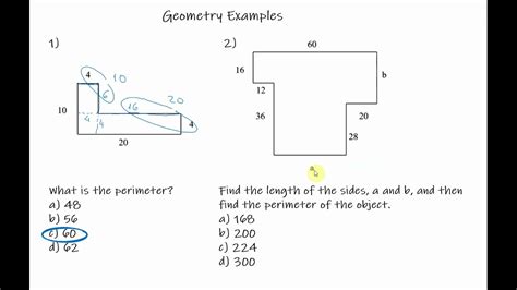 how to find the missing side of a shape