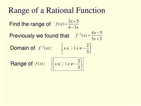 how to find the range of a rational function calculator