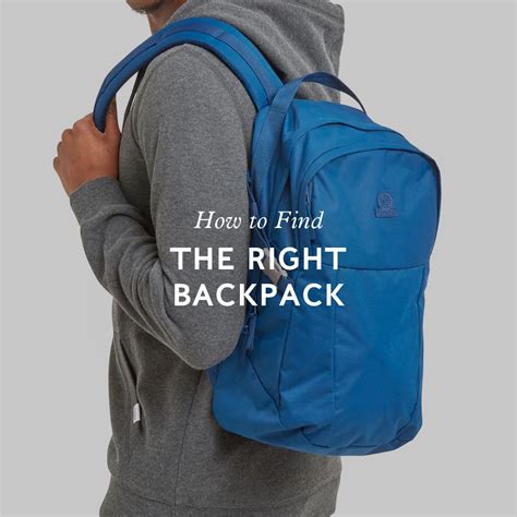 How To Find The Right Backpack