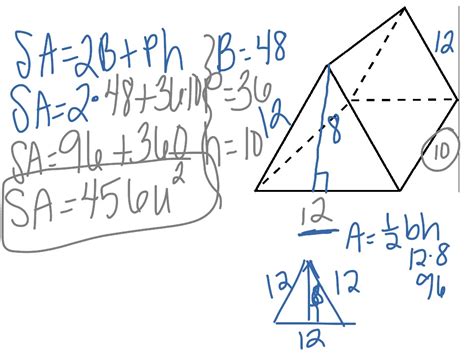 how to find the surface area of a triangular prism khan academy