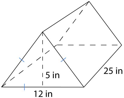 how to find the surface area of a triangular prism step by step