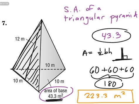 how to find the surface area of a triangular pyramid calculator