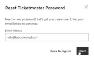 how to find ticketmaster passcode