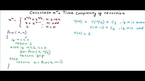 how to find time complexity of recursive function