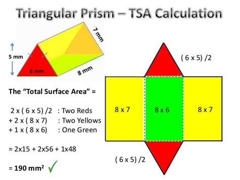 how to find total surface area of a triangular prism calculator