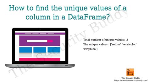 how to find unique values in dataframe column in python