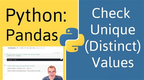 how to find unique values in python pandas