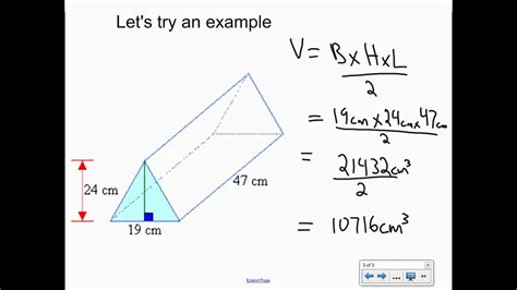 how to find volume of triangular prism simple formula