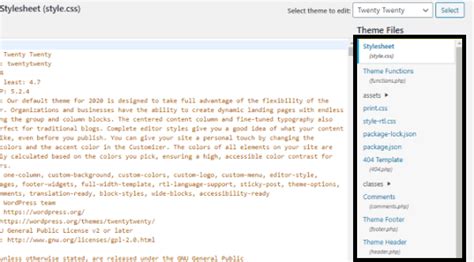 how to find wordpress theme in source code