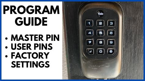 how to find yale lock master code