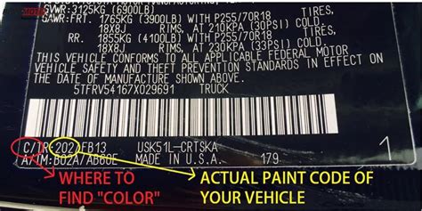 How To Find Your Vehicle's Paint Code