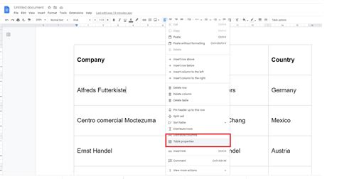 how to fit a table on one page in google docs