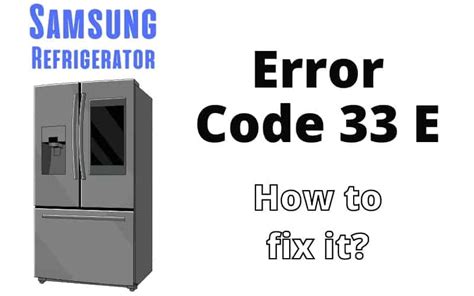 how to fix 40 e error code samsung refrigerator