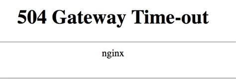 how to fix 504 gateway timeout nginx ubuntu