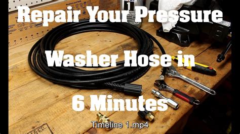 how to fix a broken pressure washer hose