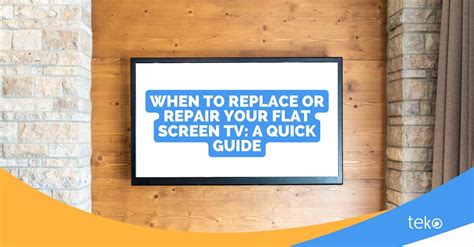How To Fix A Bulb In A Flat Screen Tv