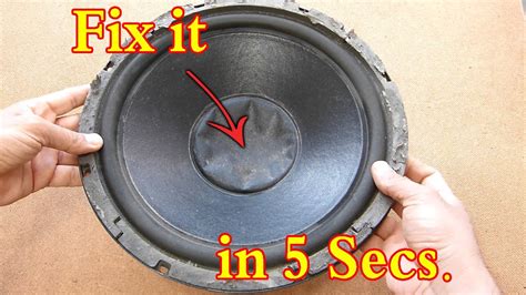 How To Fix A Cracked Speaker Cone