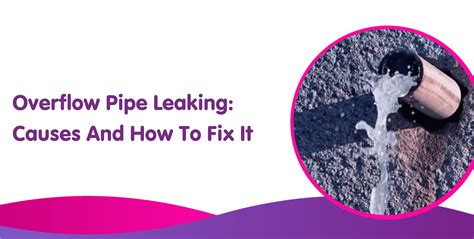 How To Fix A Dripping Overflow Pipe