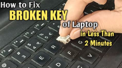 how to fix a fallen off key
