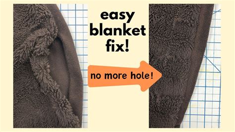 How To Fix A Hole In Blanket