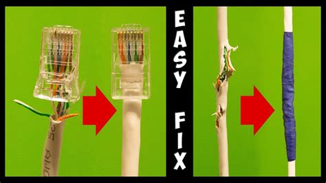 how to fix a internet cable