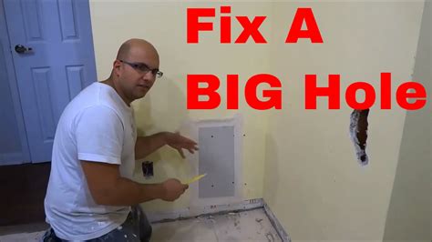 how to fix a large hole in the wall
