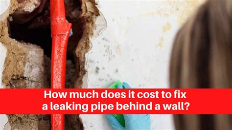 How To Fix A Leaking Pipe In A Wall