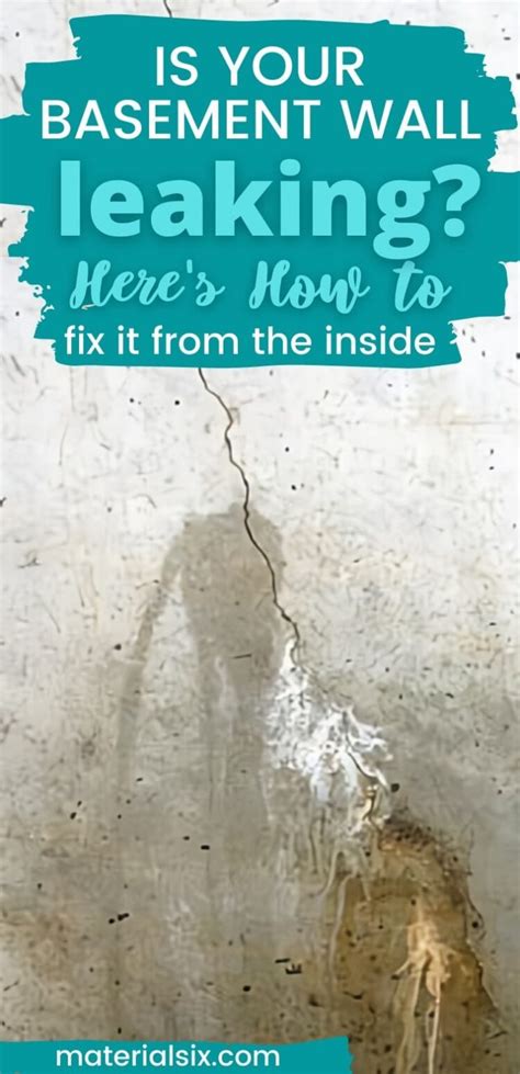 How To Fix A Leaky Basement Wall From The Inside