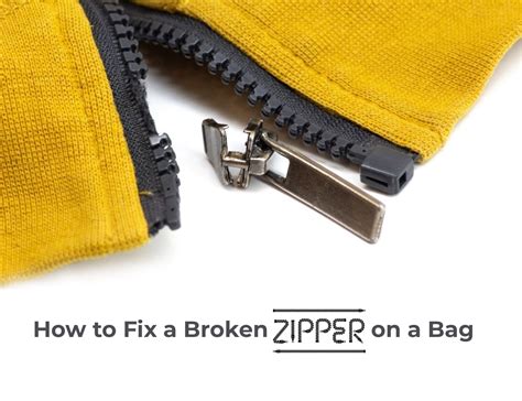 How To Fix A Lopsided Zipper