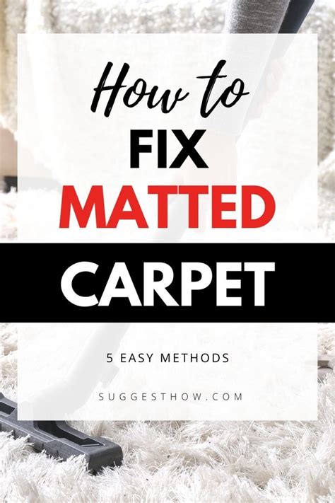 How To Fix A Matted Down Carpet