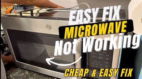 How To Fix A Microwave That Won't Turn